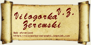Vilogorka Zeremski vizit kartica